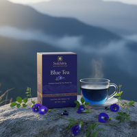 Sukhira Blue Tea – Premium Butterfly Pea Flower Herbal Tea | Caffeine-Free Wellness Tea