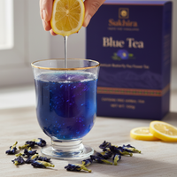 Sukhira Blue Tea – Premium Butterfly Pea Flower Herbal Tea | Caffeine-Free Wellness Tea